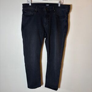 Paige Men's Croft Gray Black Denim Jeans Size 36 Skinny Fit
